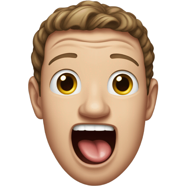 mark zuckerberg tounge out emoji