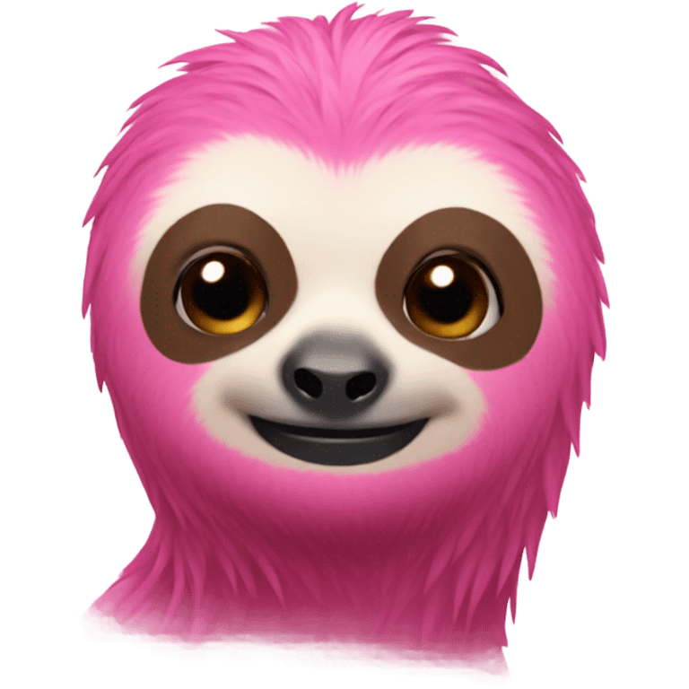 Pink sloth  emoji