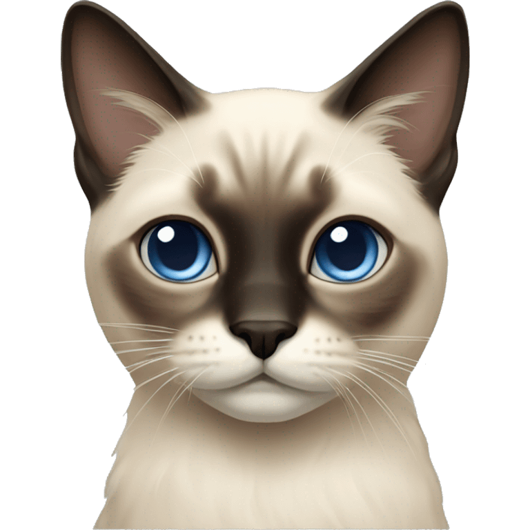 long hair siamese cat emoji