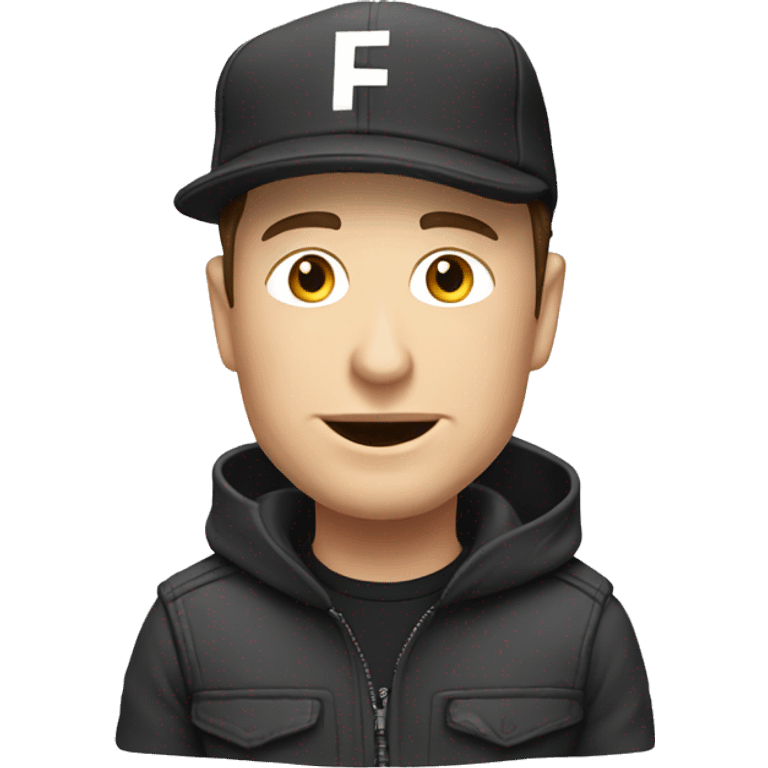 elon musk with cap emoji