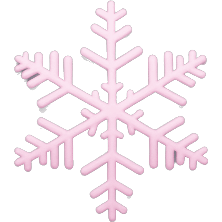 pastel pink snowflake  emoji