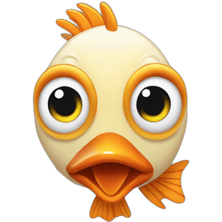 Fish chicken emoji