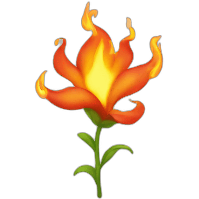 flaming flower  emoji