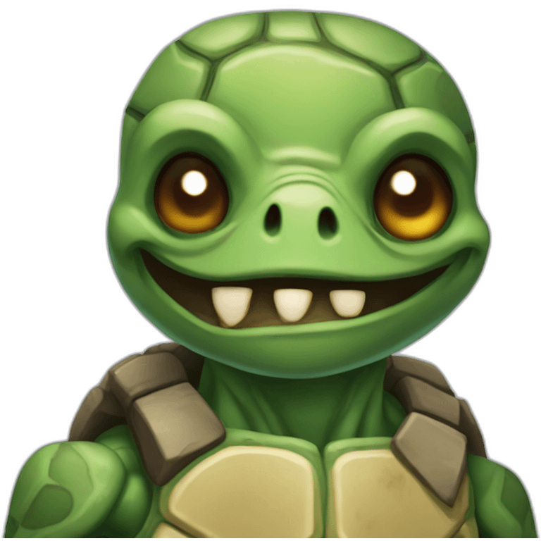 Zombie Turtle boy emoji