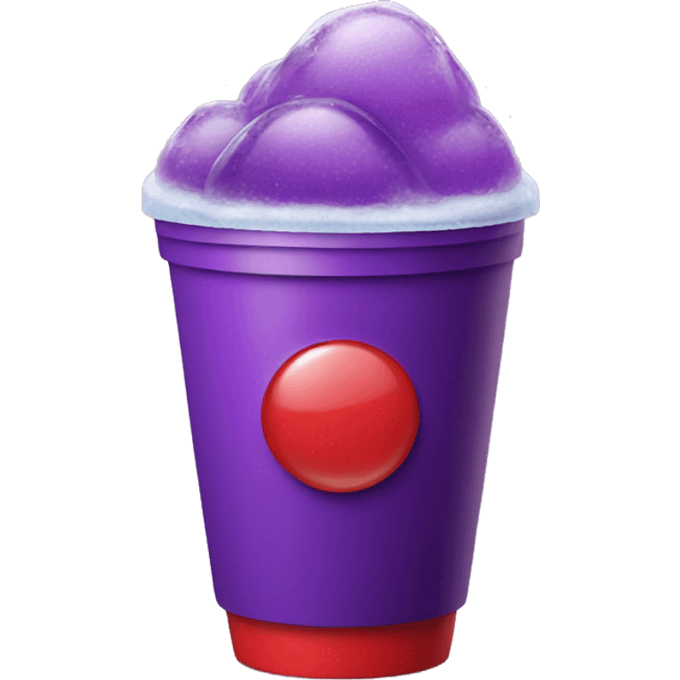 purple drink with ice in a red cup emoji