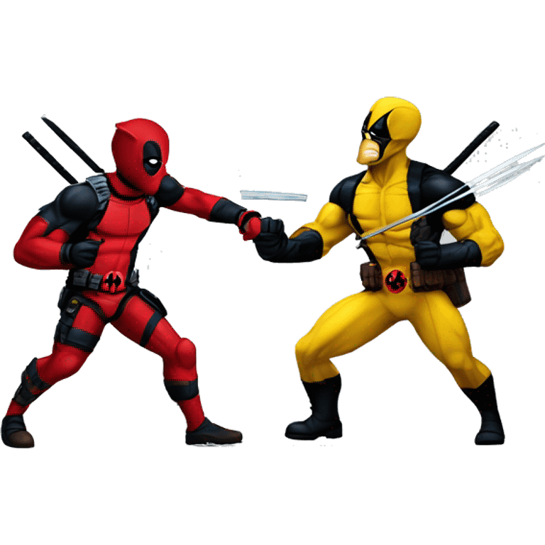 Deadpool vs Wolverine MCU emoji