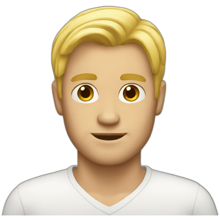 Blonde man emoji