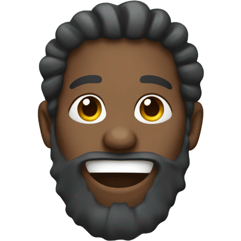 Black man two-toned dread locs with beard thumbs up emoji