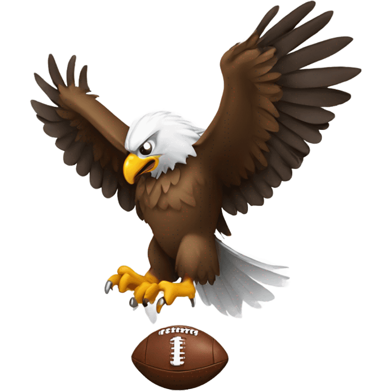 Eagle holding football emoji