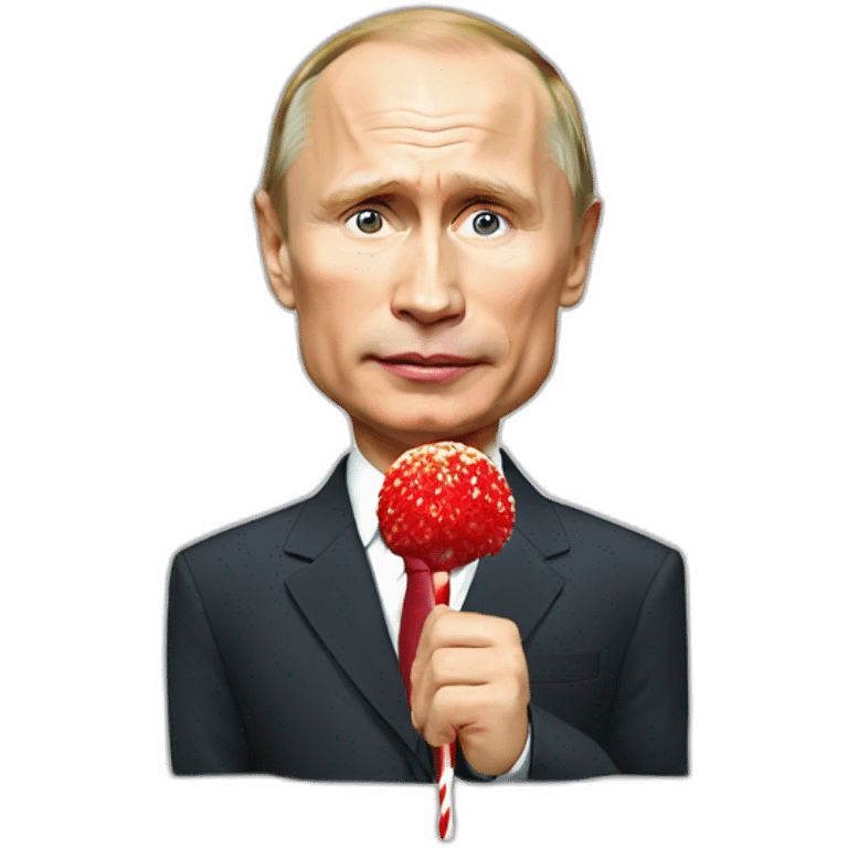 Putin with lolipop emoji