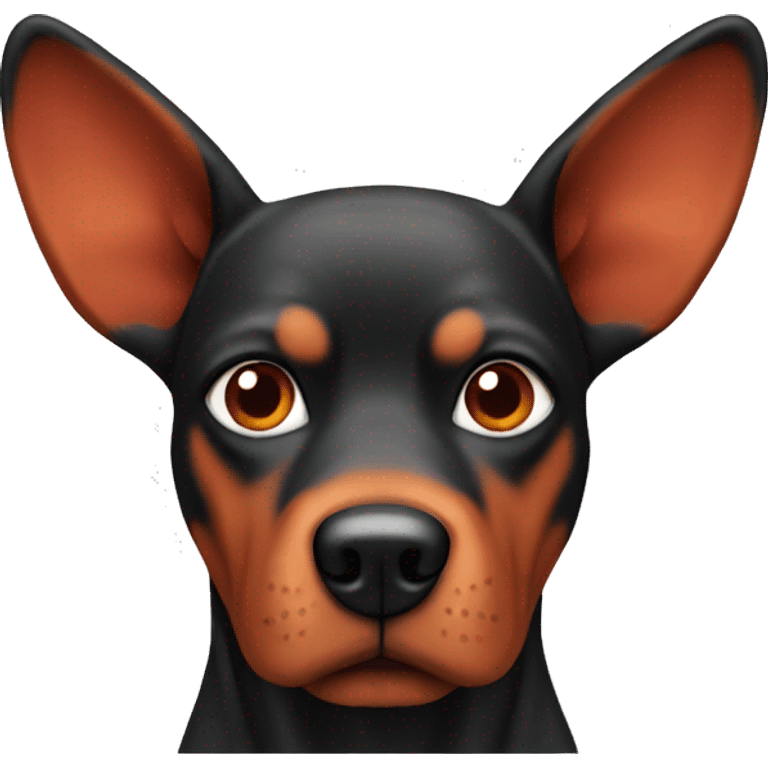 solid red dog with pointed ears emoji