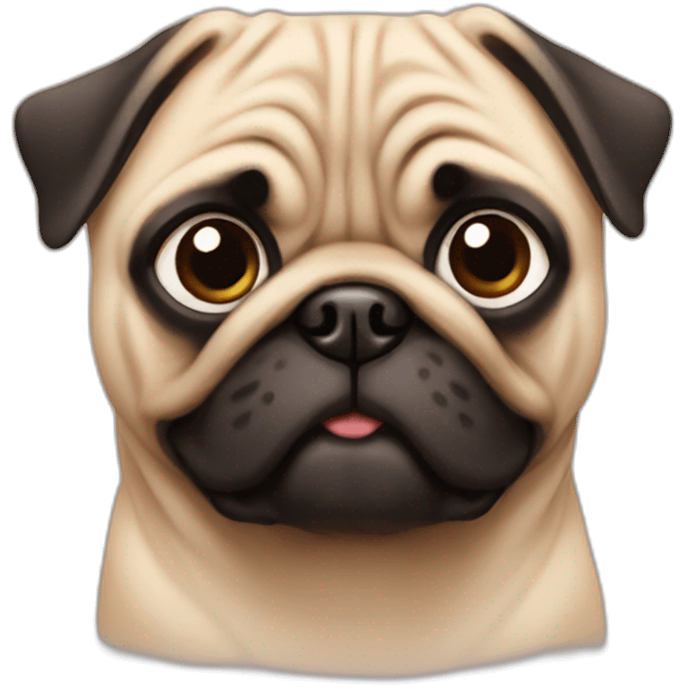 pug from gift box emoji