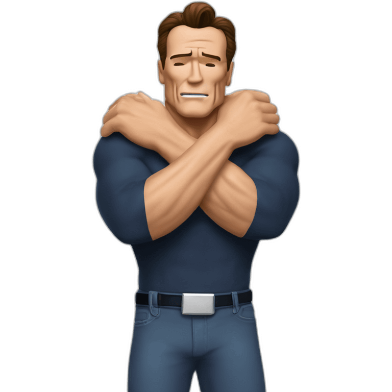 arnold schwarzenegger hugging t-1000 emoji