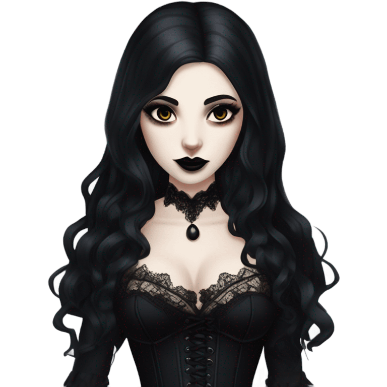 Hyper Realistic photo of a Goth victoria secret model vampire  emoji