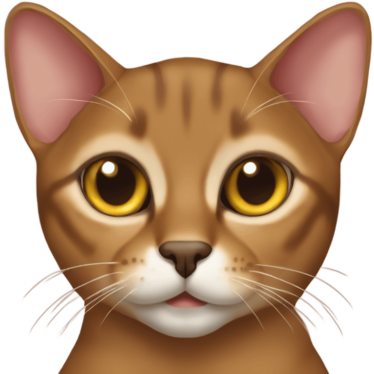 Abyssinian cat emoji