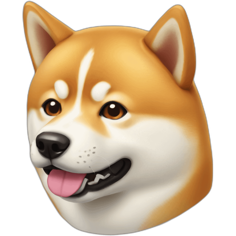 big cute shiba inu head emoji