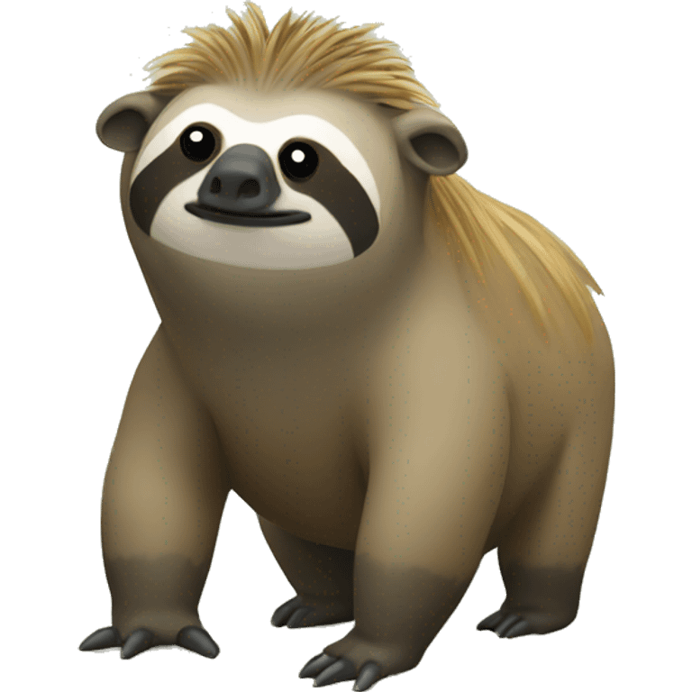 sloth and a warthog emoji