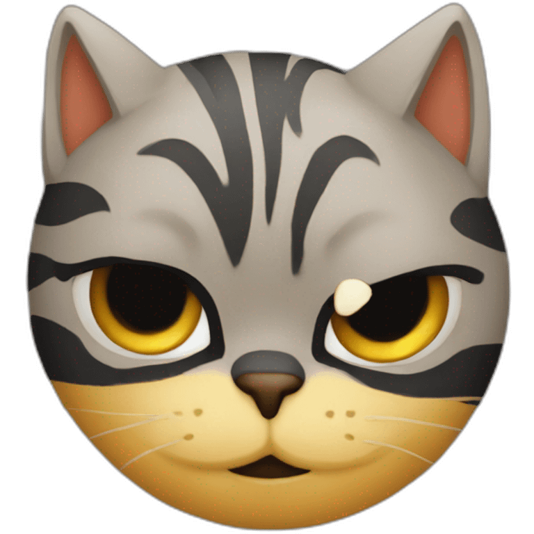 Chat rougis emoji