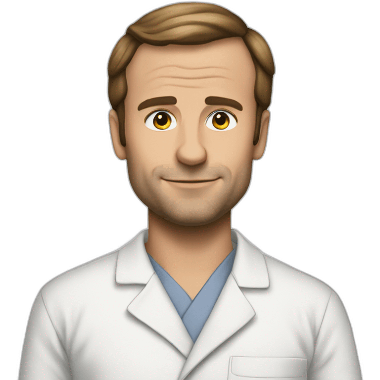 Macron en pyjama emoji