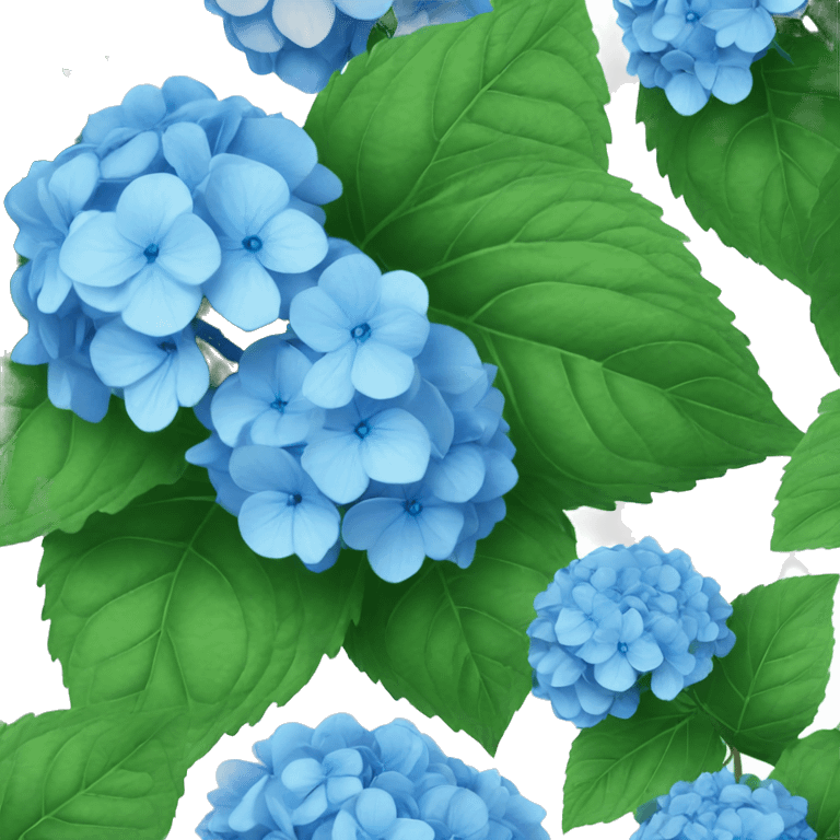 Blue hydrangeas emoji