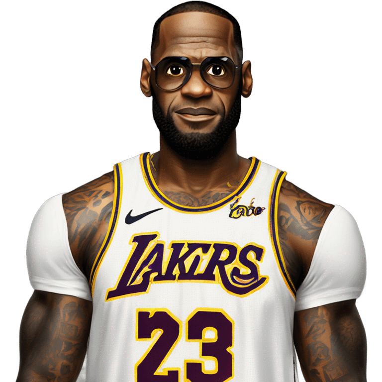 LeBron James as a rapper emoji