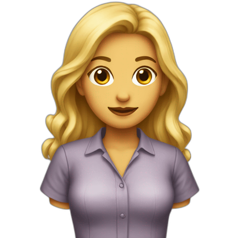 Clothed female chest emoji