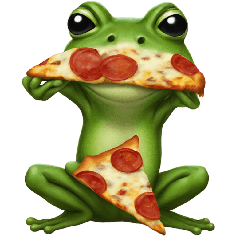 Pizza weed frog emoji