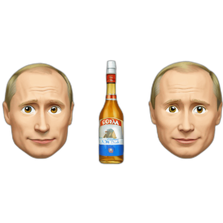 Putin and vodka emoji