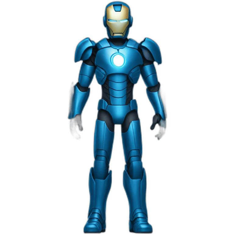 blue iron man suit emoji