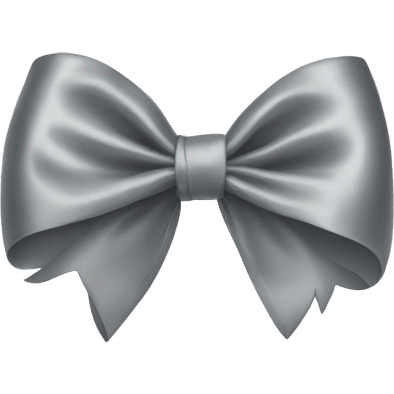 grey satin bow emoji