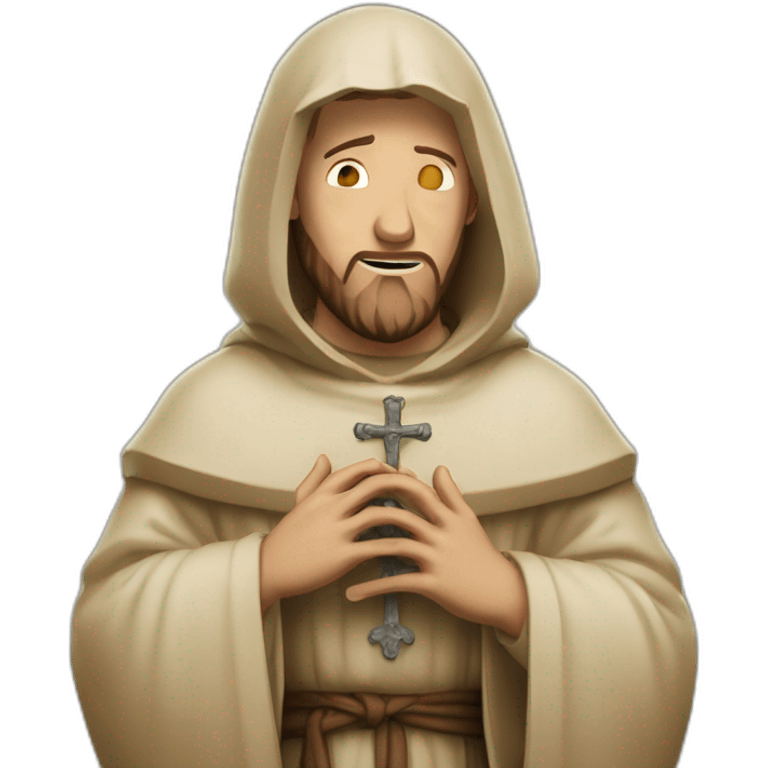 saint Francis of Assisi criying emoji