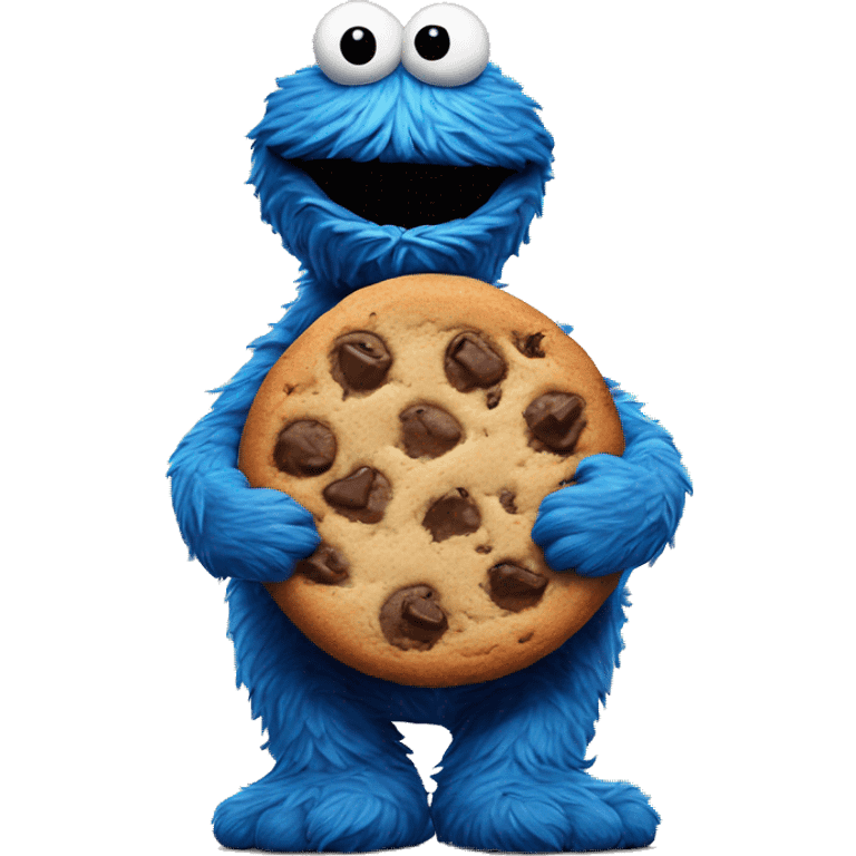 cookie monster saying good morning emoji