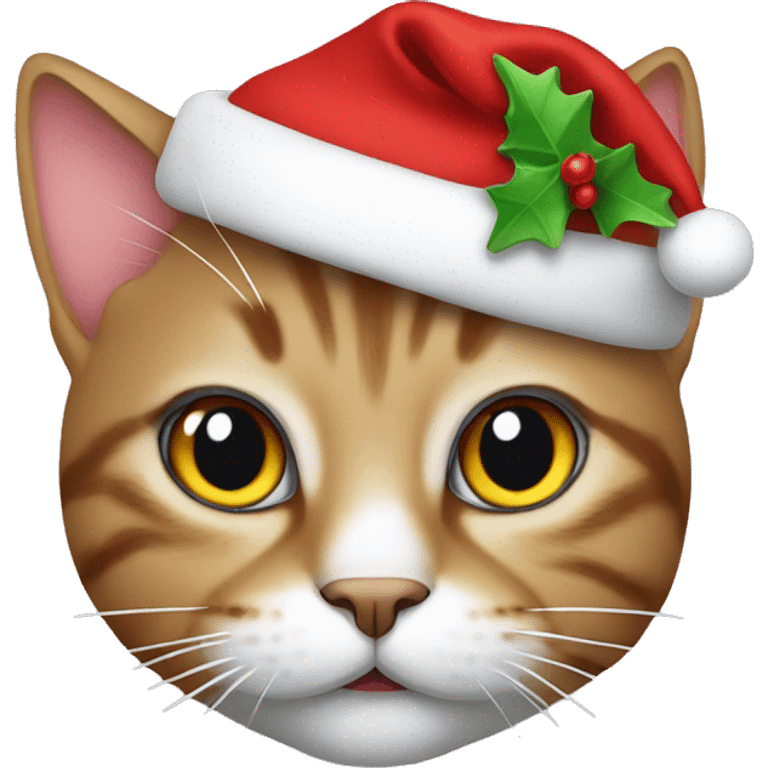 Christmas cat emoji