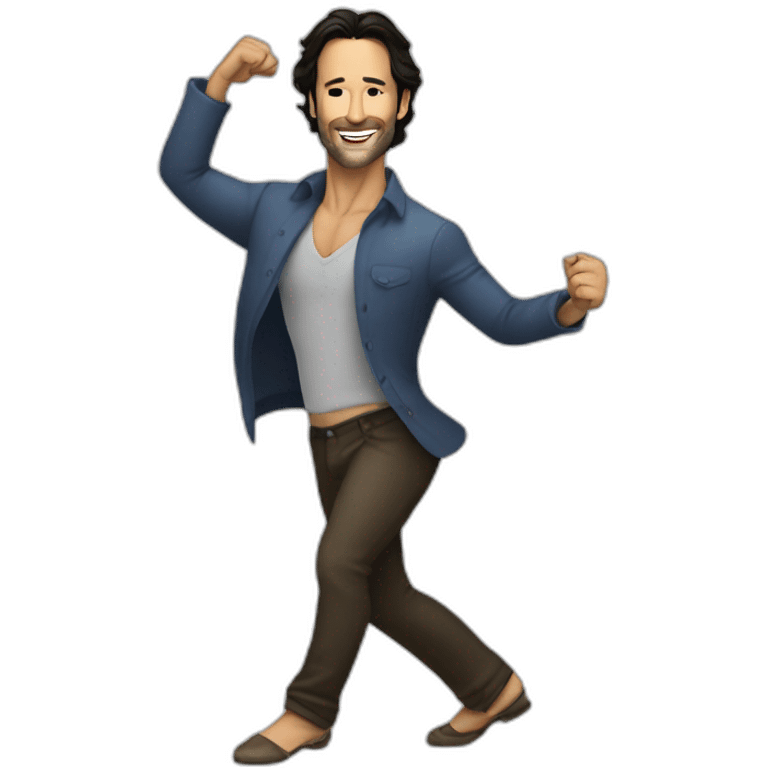 Rodrigo Santoro dancing emoji