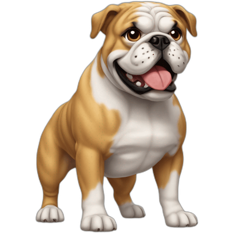 Dog Bulldog full-height emoji