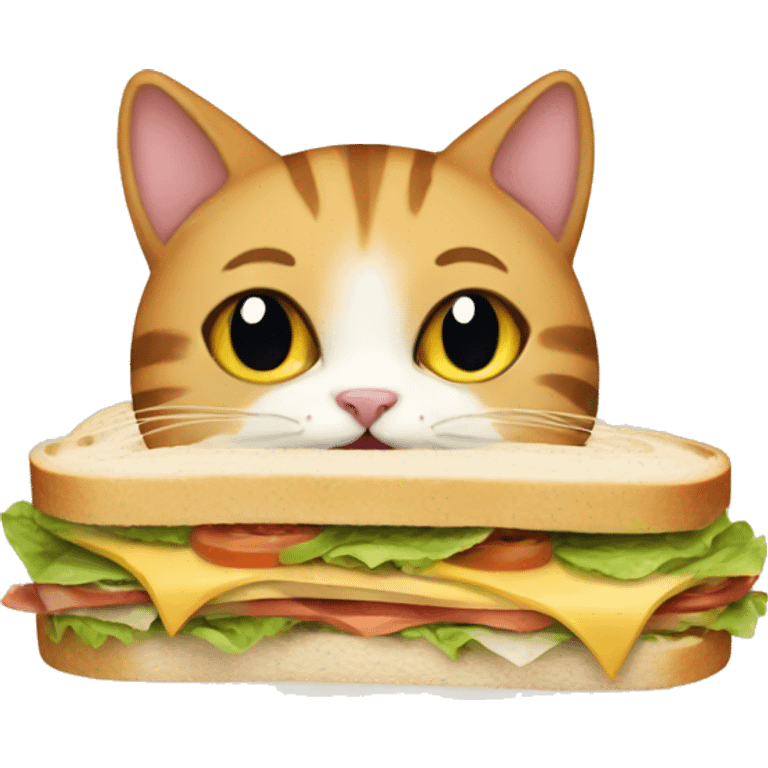 cat and sandwich emoji