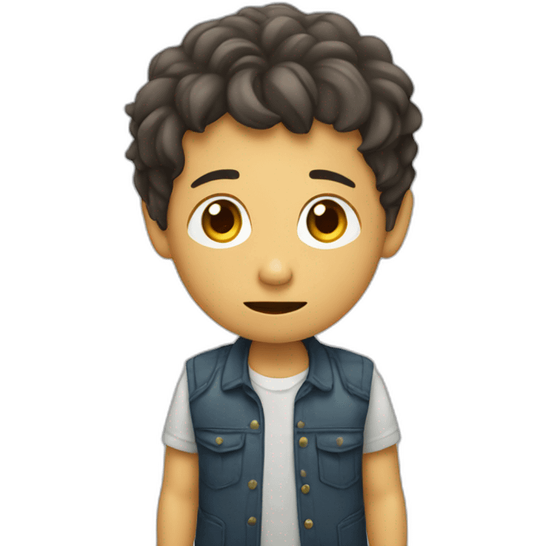 niño asustado de miedo emoji