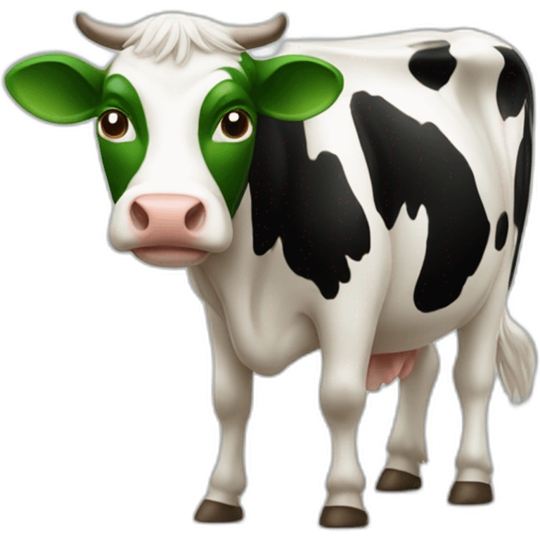 vache à taches vertes emoji