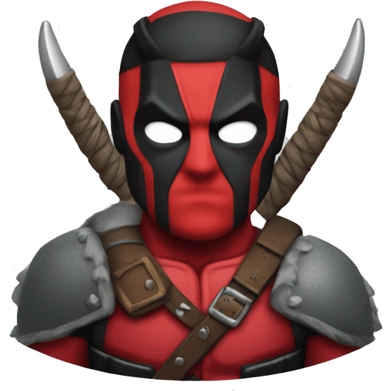 Deadpool Viking costume emoji