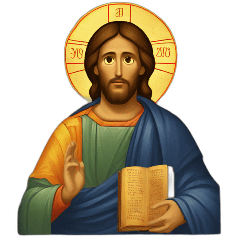 orthodox icon christ pantocrator emoji