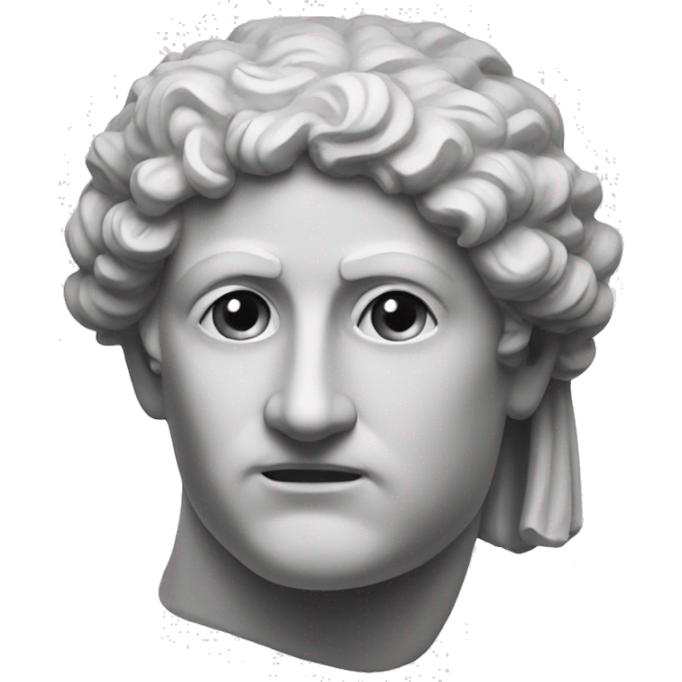 Black and white Greek Statue emoji emoji