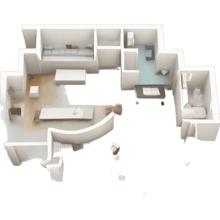 Floor plan with magnifying glass on top emoji