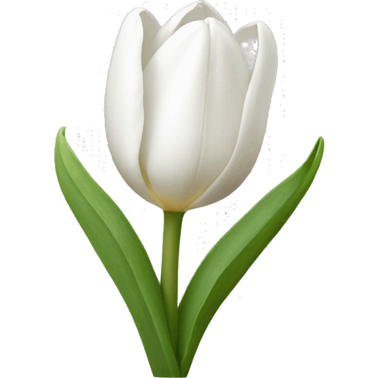 white tulip emoji