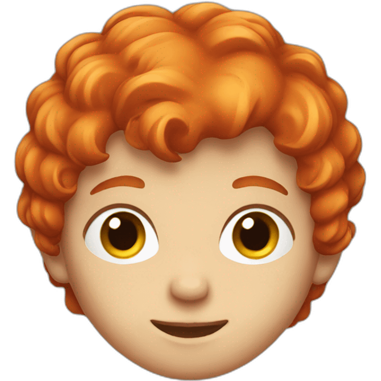 red hair boy emoji