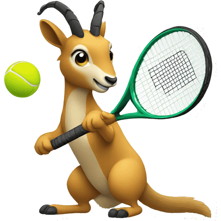 Chamois playing tennis emoji