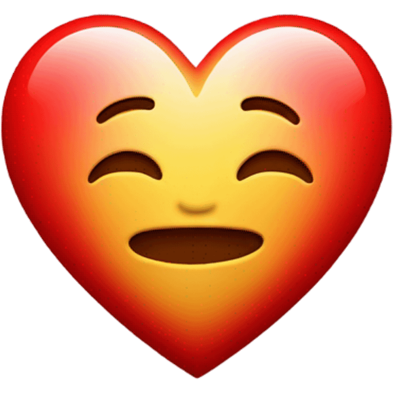 Red I love you emoji