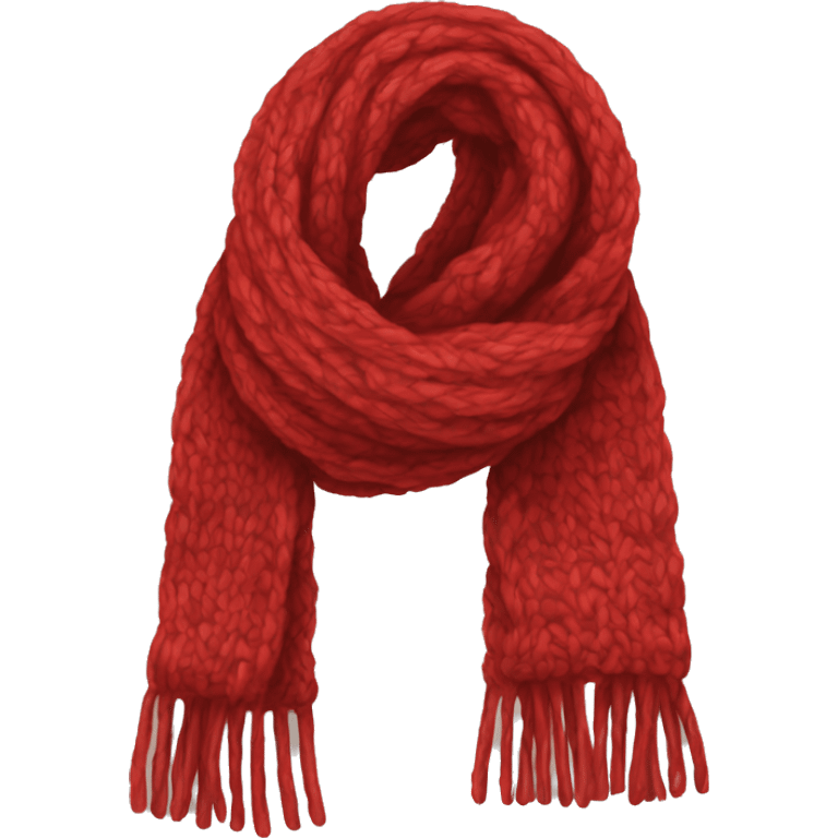 Scarf red muffer emoji