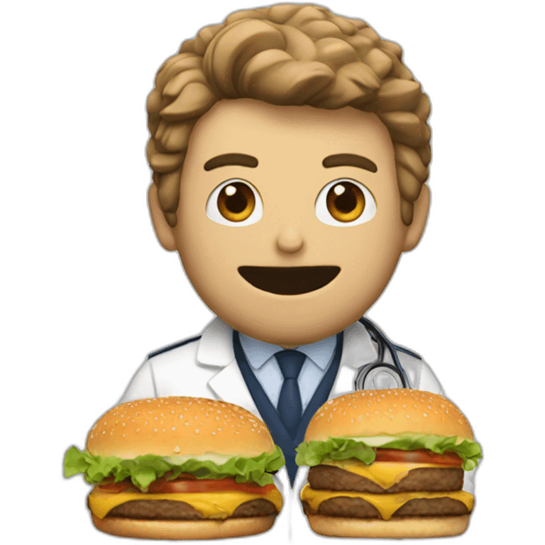 Dr. Who eat burger emoji