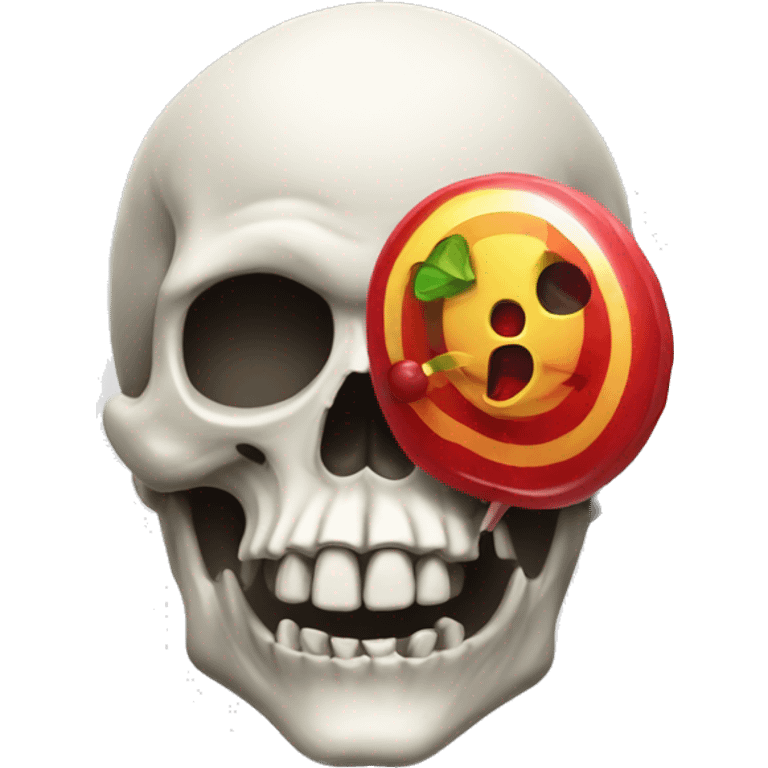 skull with a lollipo emoji