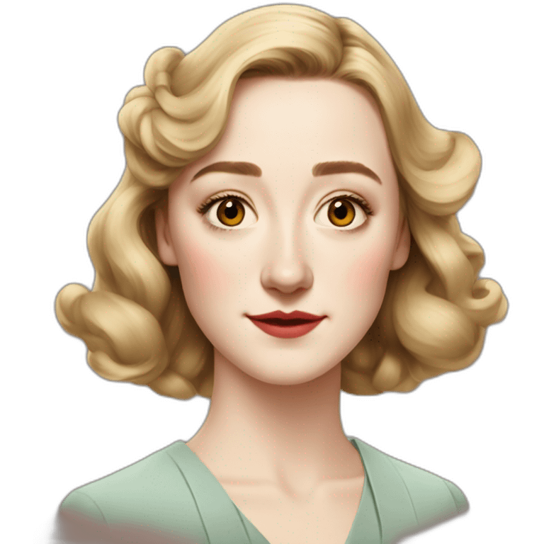 saoirse ronan 1940s face emoji